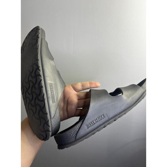 Birkenstock Arizona EVA Gray Metallic Womens Sz 37 Double Strap Sandals - Picture 6 of 7